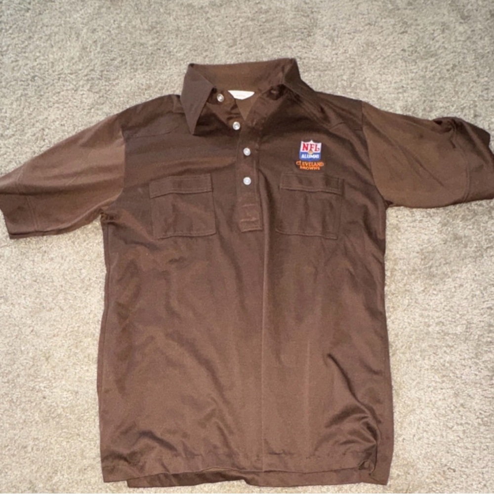Cleveland Browns NFL Alumni Brown Shirt Size M Football